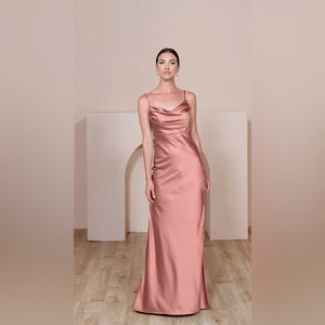 Skye Satin Dress by Revelry